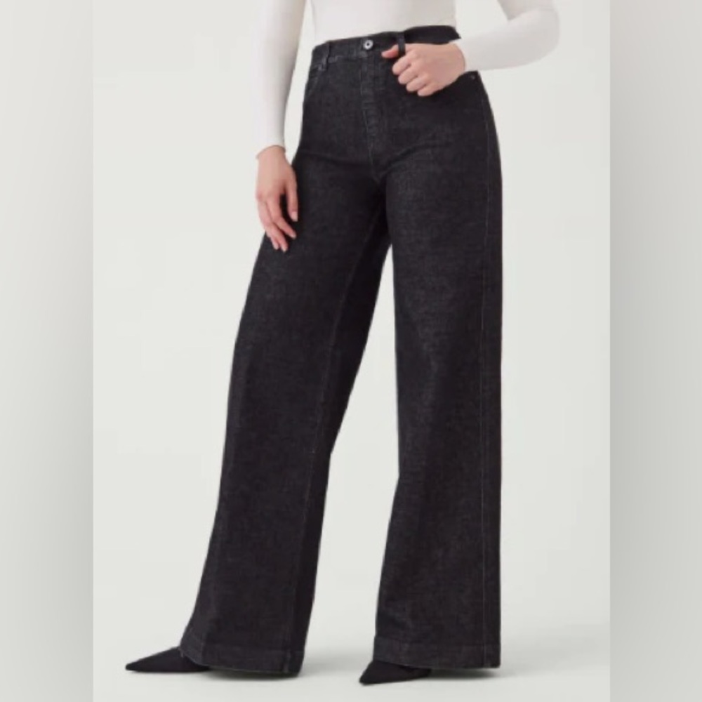 Spanx Wide Leg Denim Jeans Large L